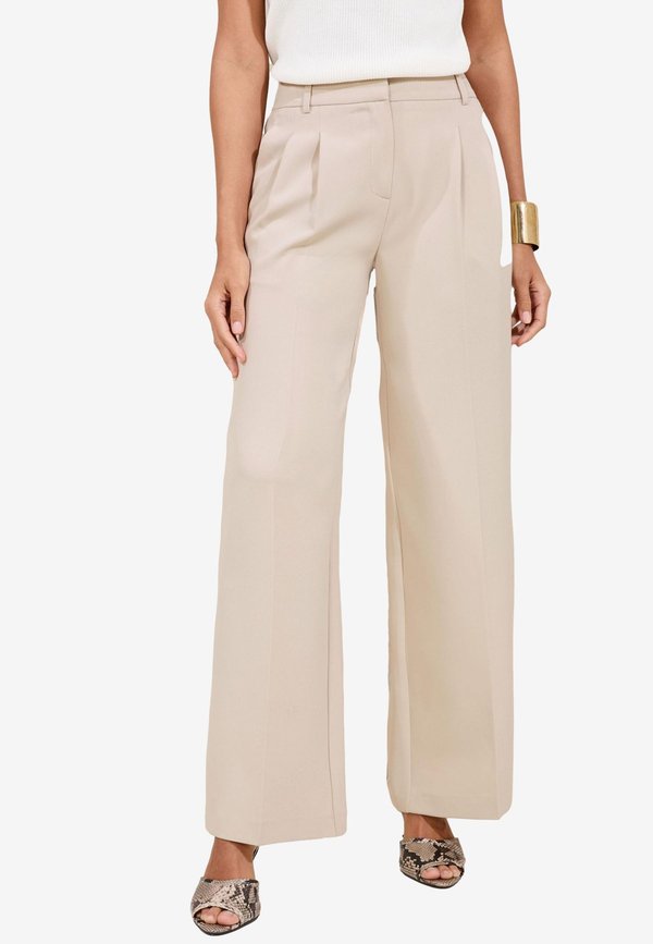 PREMIUM WIDE  - Stoffhose - stone