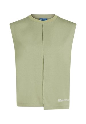 Karl Lagerfeld Jeans, SEAM DETAIL - Débardeur - tea