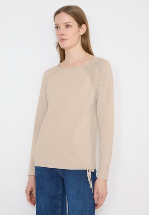 MIT STRUKTURDETAIL - Pullover - beige