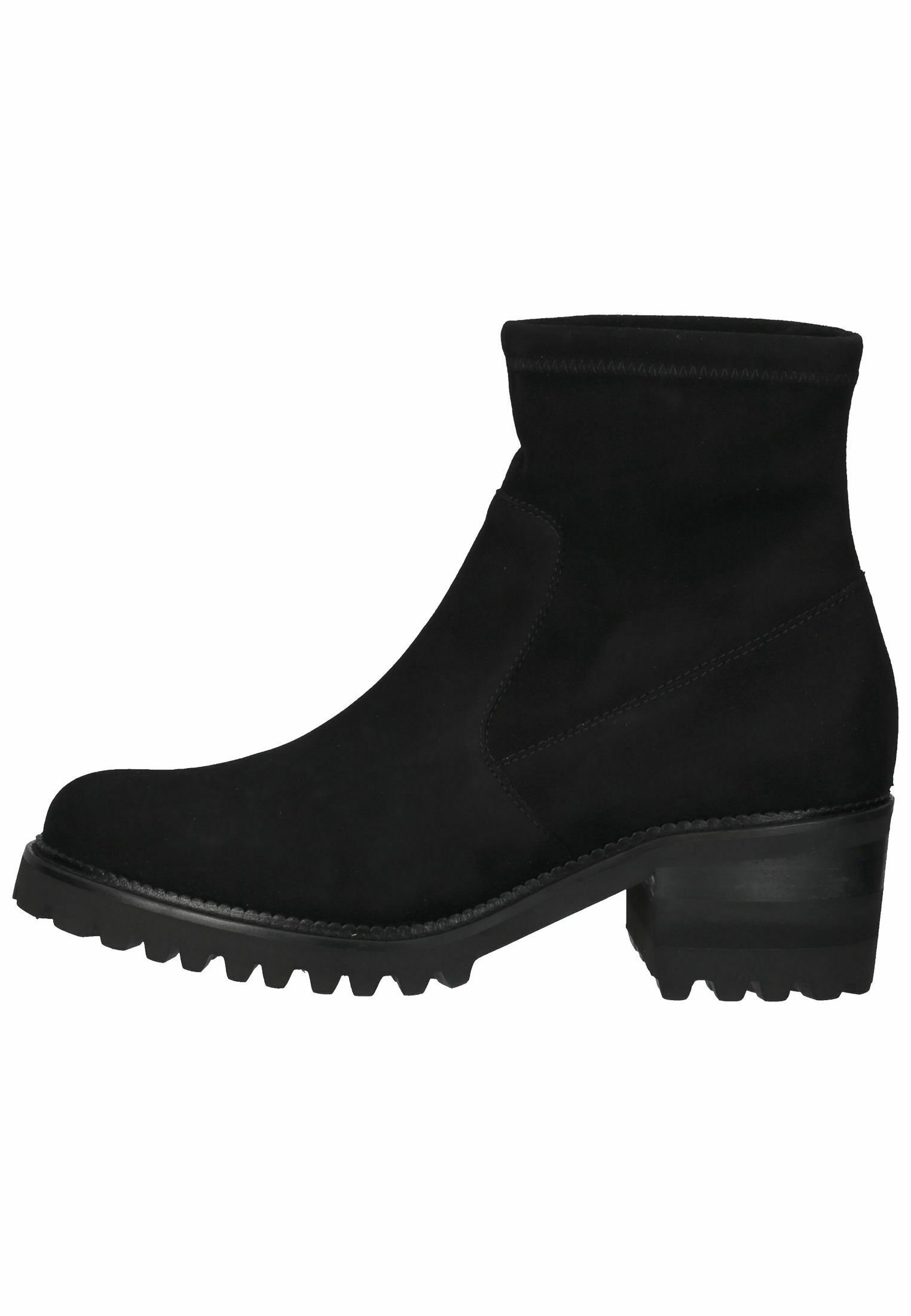 Peter Kaiser Enkellaarsjes met plateauzool - schwarz suede/zwart -  Zalando.nl
