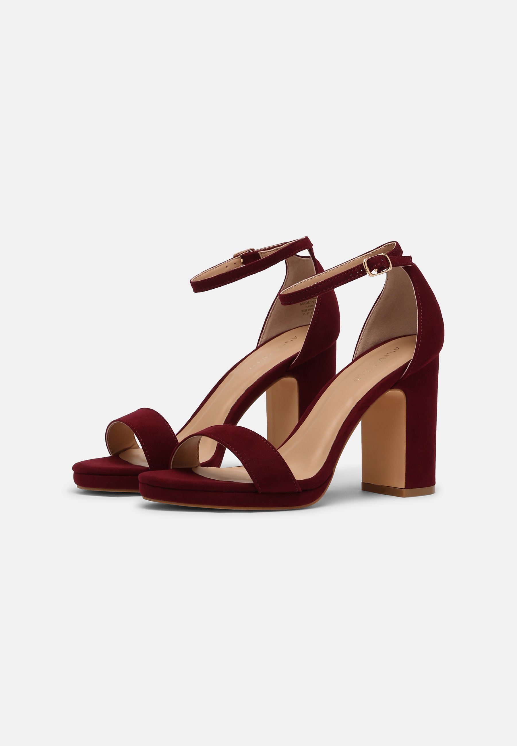 Sandales bordeaux Clearance