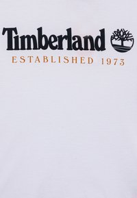 Timberland SHORT SLEEVES TEE - Print T-shirt - white