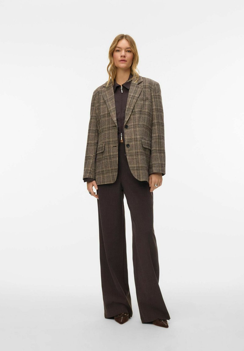 Vero Moda Dames Liv Getailleerd Spijkerhemd Donkerblauw Spijker