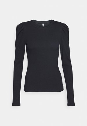 Langærmet T-shirt - black