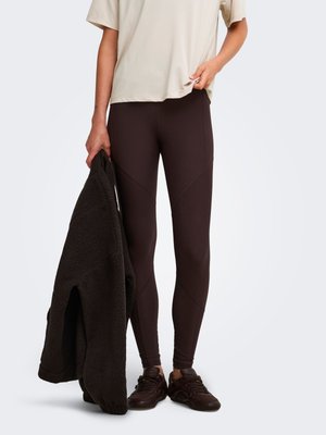 ONLY Play, ONPJANA-2 HW PCK TIGHTS NOOS - Leggings - chocolate torte