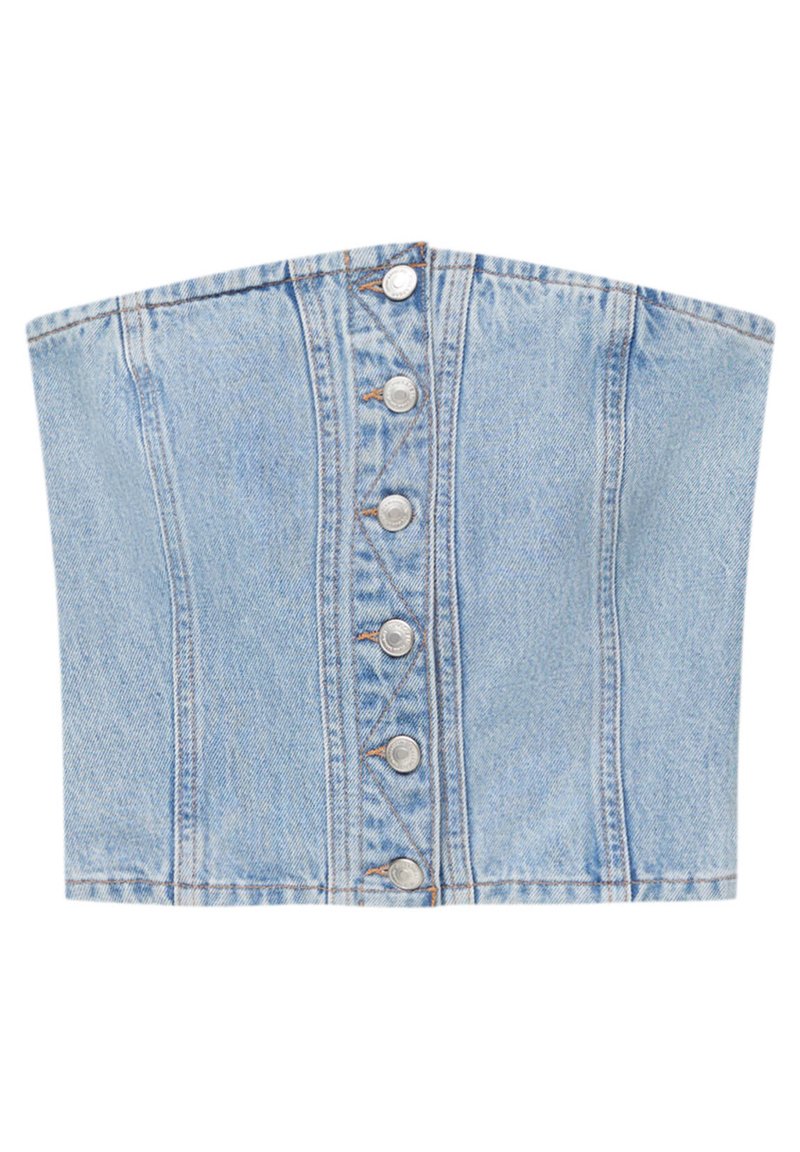 PULL&BEAR Blouse blauw denim/bluedenim