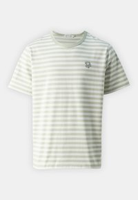 Marimekko TASARAITA UNISEX - Tricou basic - greyish green/off-white