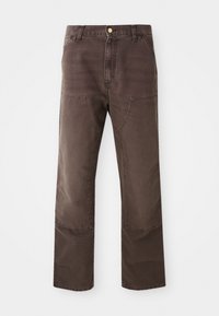 DOUBLE KNEE PANT - Hlače - tobacco stone