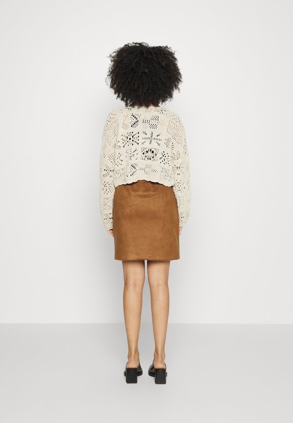 ONLBEACH LIFE O NECK  - Cardigan - pumice stone3