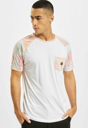 Just Rhyse POCOSOL RAGLAN - T-shirts med print - white pink