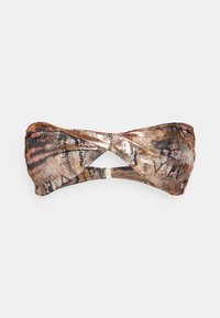 TWIST BANDEAU TOP - Zgornji del kopalk - brown