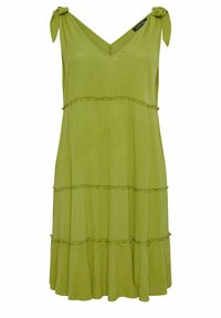 Yours Clothing Denní šaty - olive