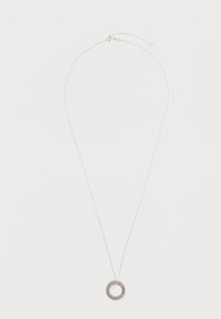 POLISHED AND BRUSHED ROUND NECKLACE - Collana - silver-coloured