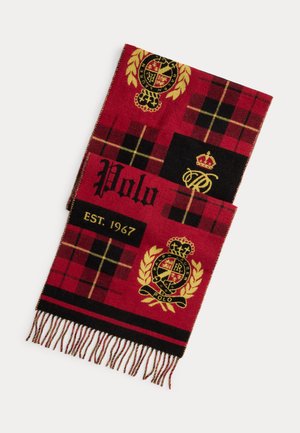 Polo Ralph Lauren, CREST WOOL-BLEND JACQUARD SCARF - Шал - black/multi-coloured