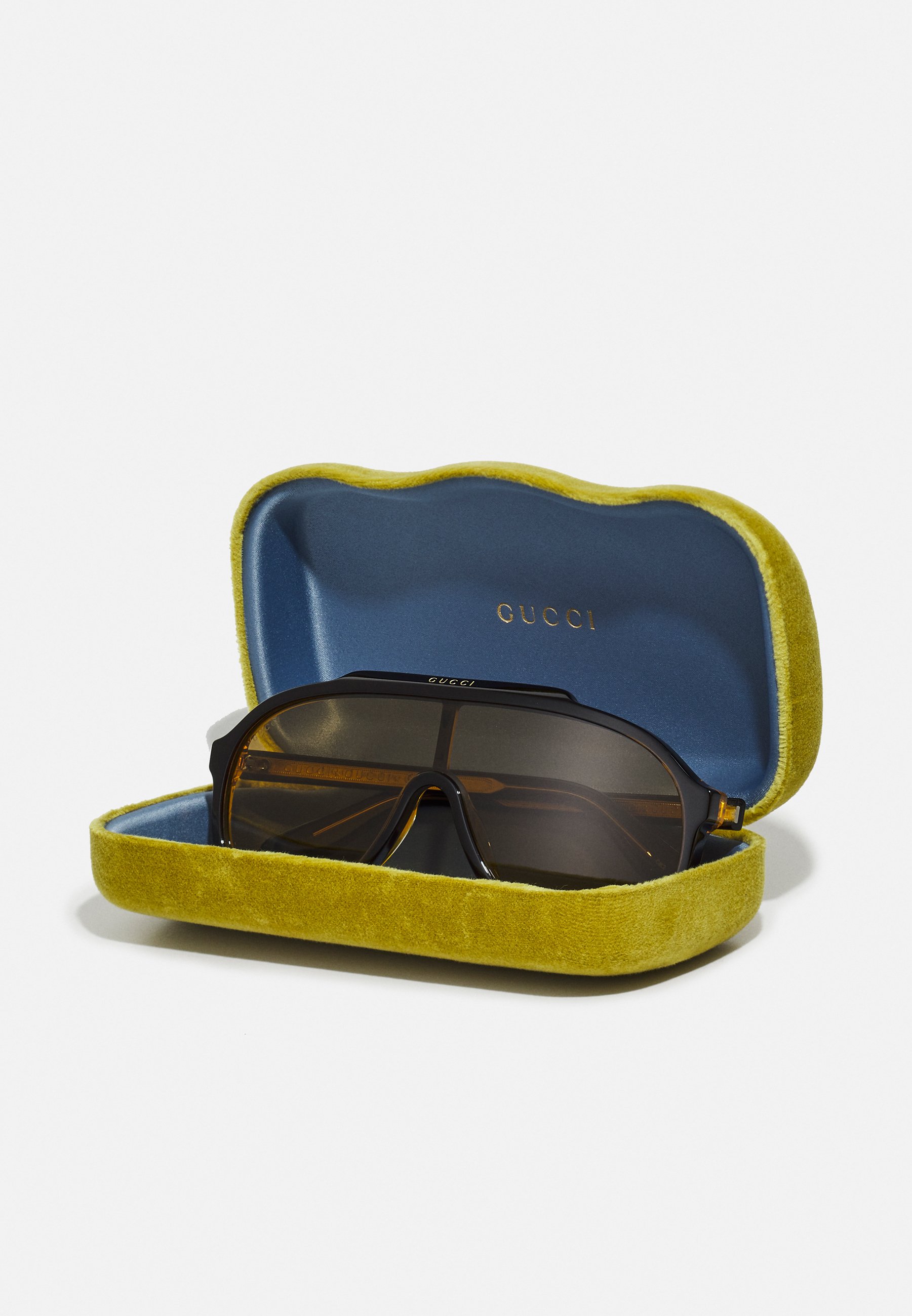 Gucci Sunglasses - black/yellow/black - Zalando
