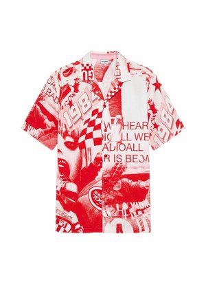 Desigual, RACING PRINTED SHIRT - Košeľa - red