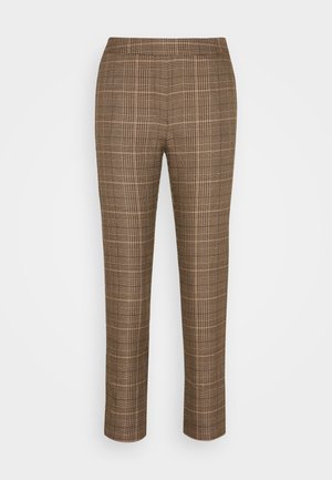 VILA VIJENNY PANT - Παντελόνι - brown lentil/brown/green