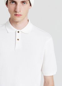 Calliope WAFFLE - Poloshirt - bianco lana