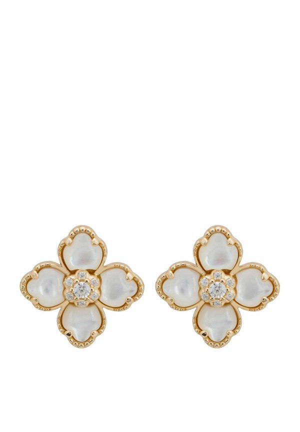 FLOWER CLOVER MOTHER OF PEARL STUD - Earrings4