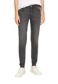 QS Slim fit jeans - schiefergrau