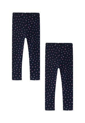 2ER-SET ALLOVER - Leggings - Trousers - dunkelblau
