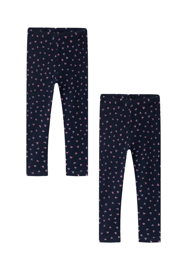 2ER-SET ALLOVER - Leggings - Hosen - dunkelblau