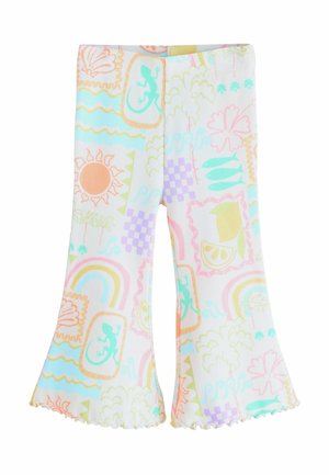 REGULAR FIT - FLARE  - Nohavice - ecru rainbow