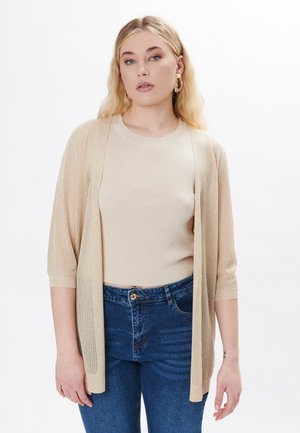 HOLE-PATTERN  - Strickjacke - nude