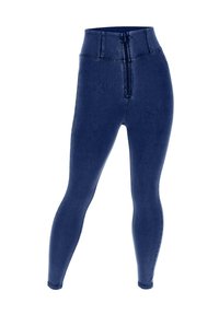 Freddy WR.UP CURVY CON GAMBA SUPER VITA ALTA - Jegging - dark jeans dark seams