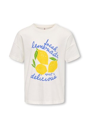 ONLY GIRLS, KOGLIMONE - T-Shirt print - cloud dancer
