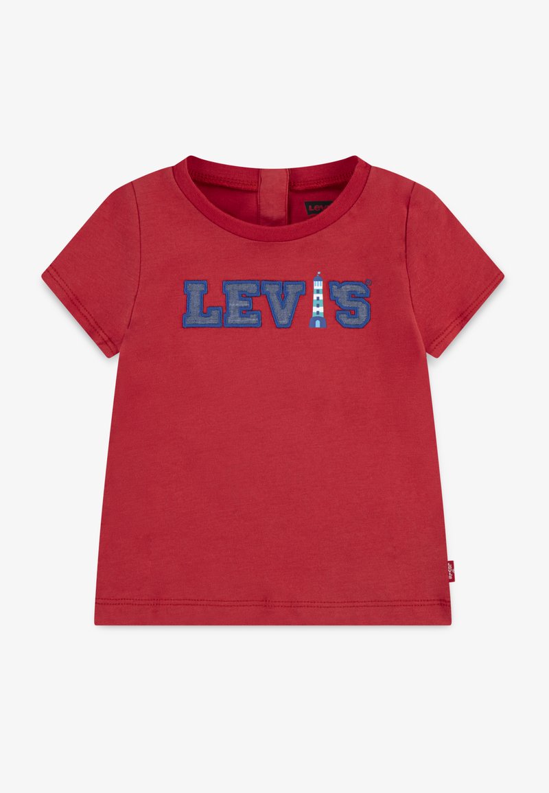 Levi's® - LOGO CHAMBRAY APPLIQUE TEE - T-shirt imprimé - pompeian red, Agrandir