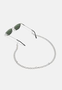 Urban Classics SUNGLASSES KALYMNOS WITH CHAIN UNISEX - Ochelari de soare - silver-coloured/green