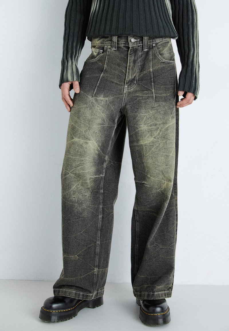 Jaded London - WASHED RAZOR - Jeans Straight Leg - black, Vergrößern