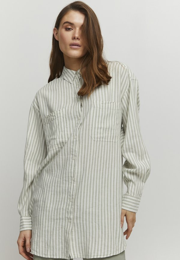BYFalakka - Button-down blouse - greem