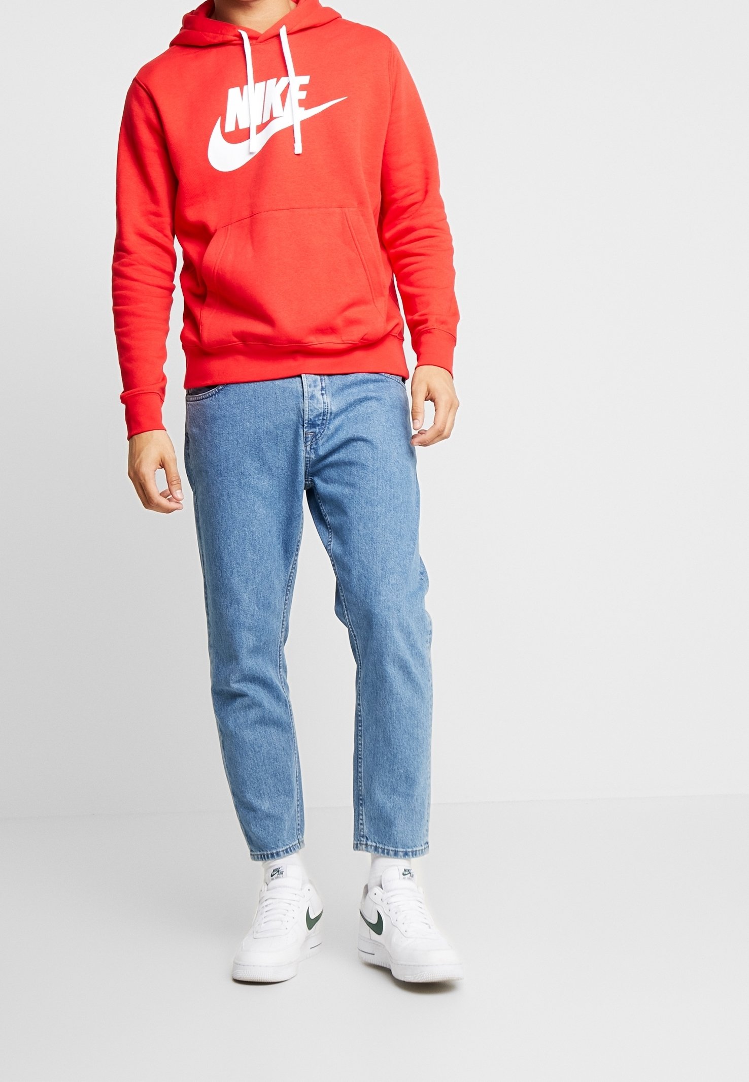 light blue and red nike hoodie