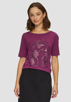 s.Oliver BLACK LABEL T-shirt imprimé - fuchsia