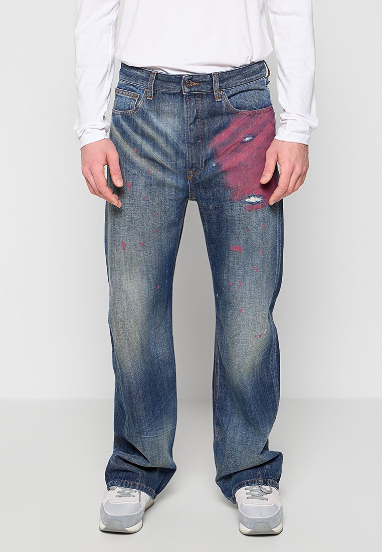 WOOD WOOD Relaxed fit jeans donkerblauw