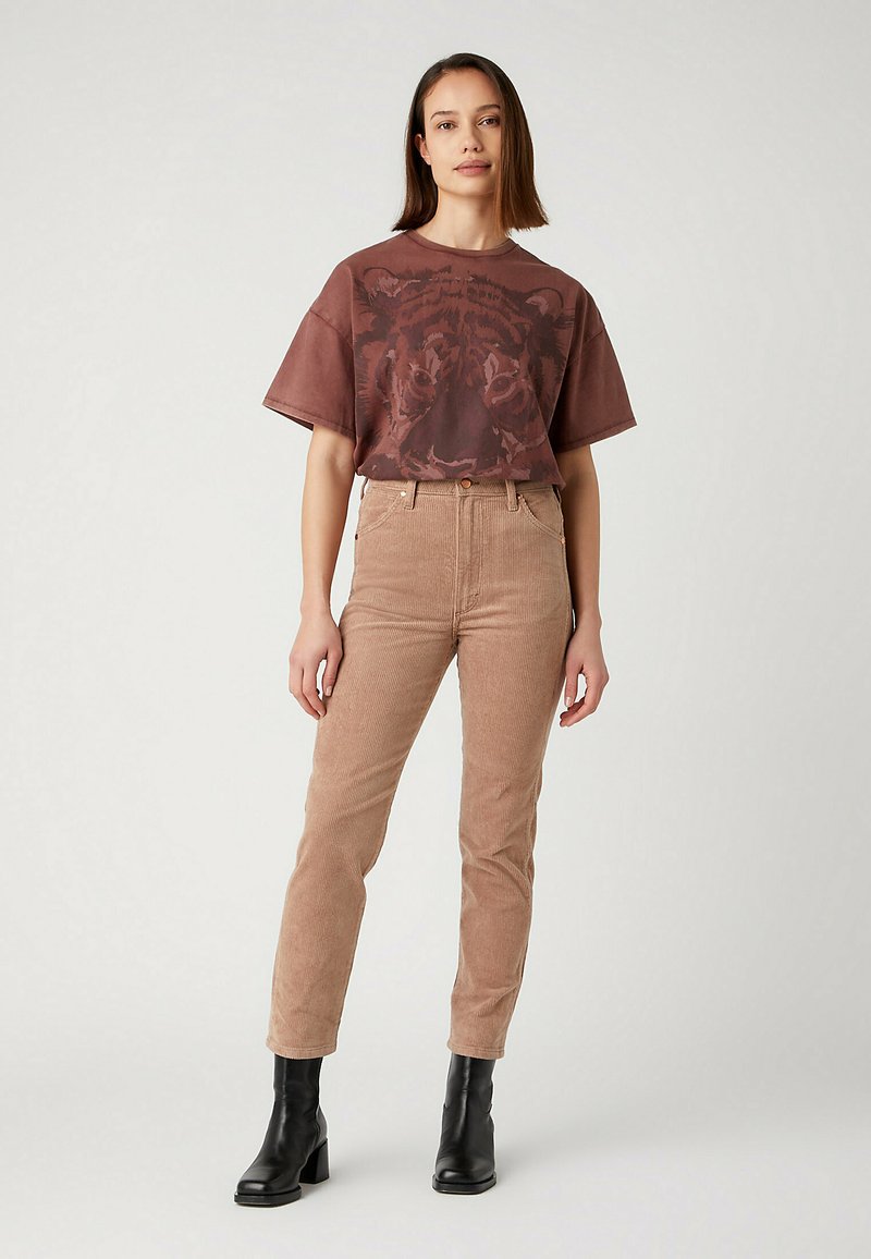 Wrangler Broek lichtbruin Wrangler Broek lichtbruin