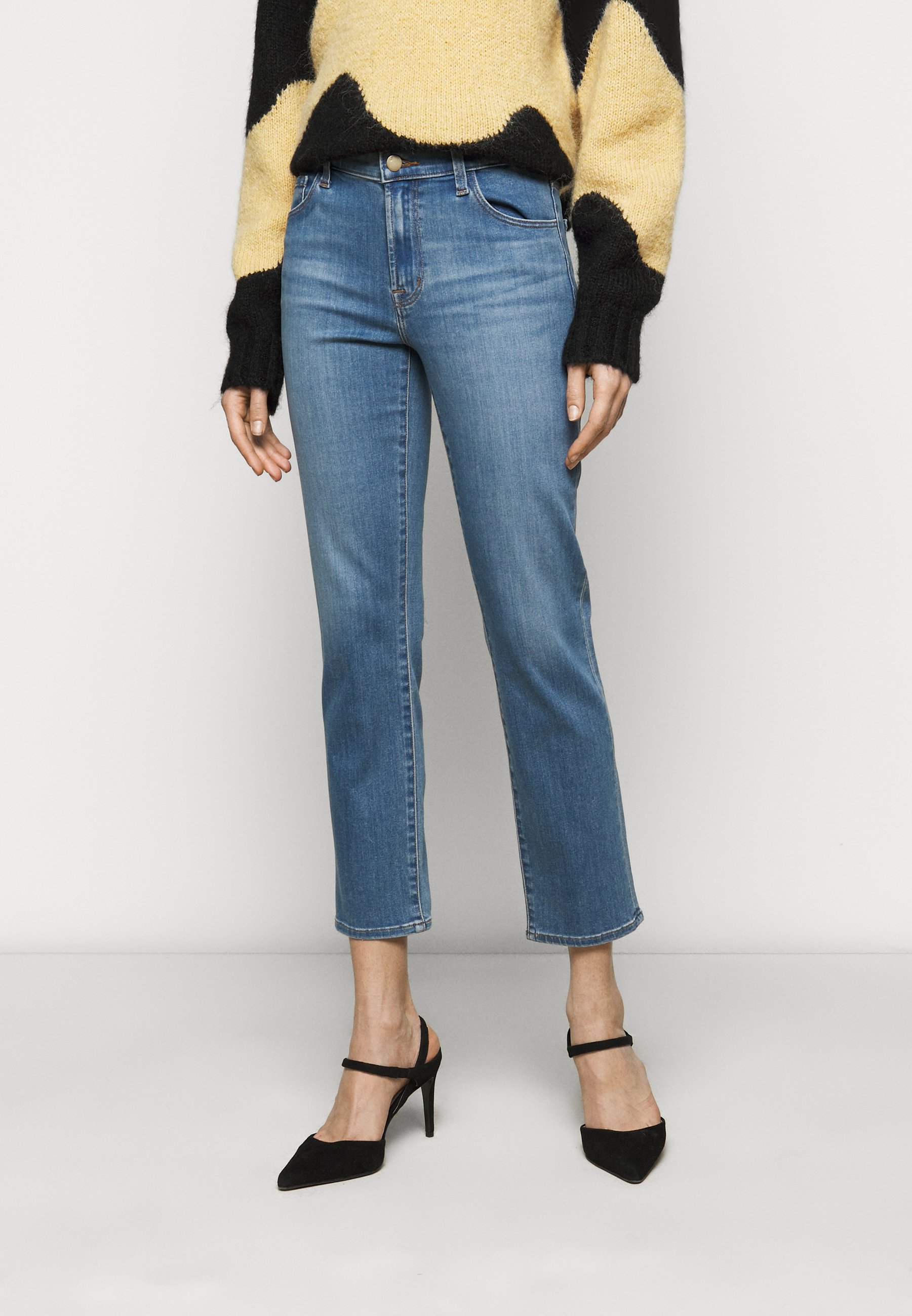 J Brand ADELE - Jeans Straight Leg - earthen/blue denim - Zalando.de