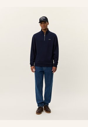 PATCH HALF-ZIP - Sweatshirt - dark navy
