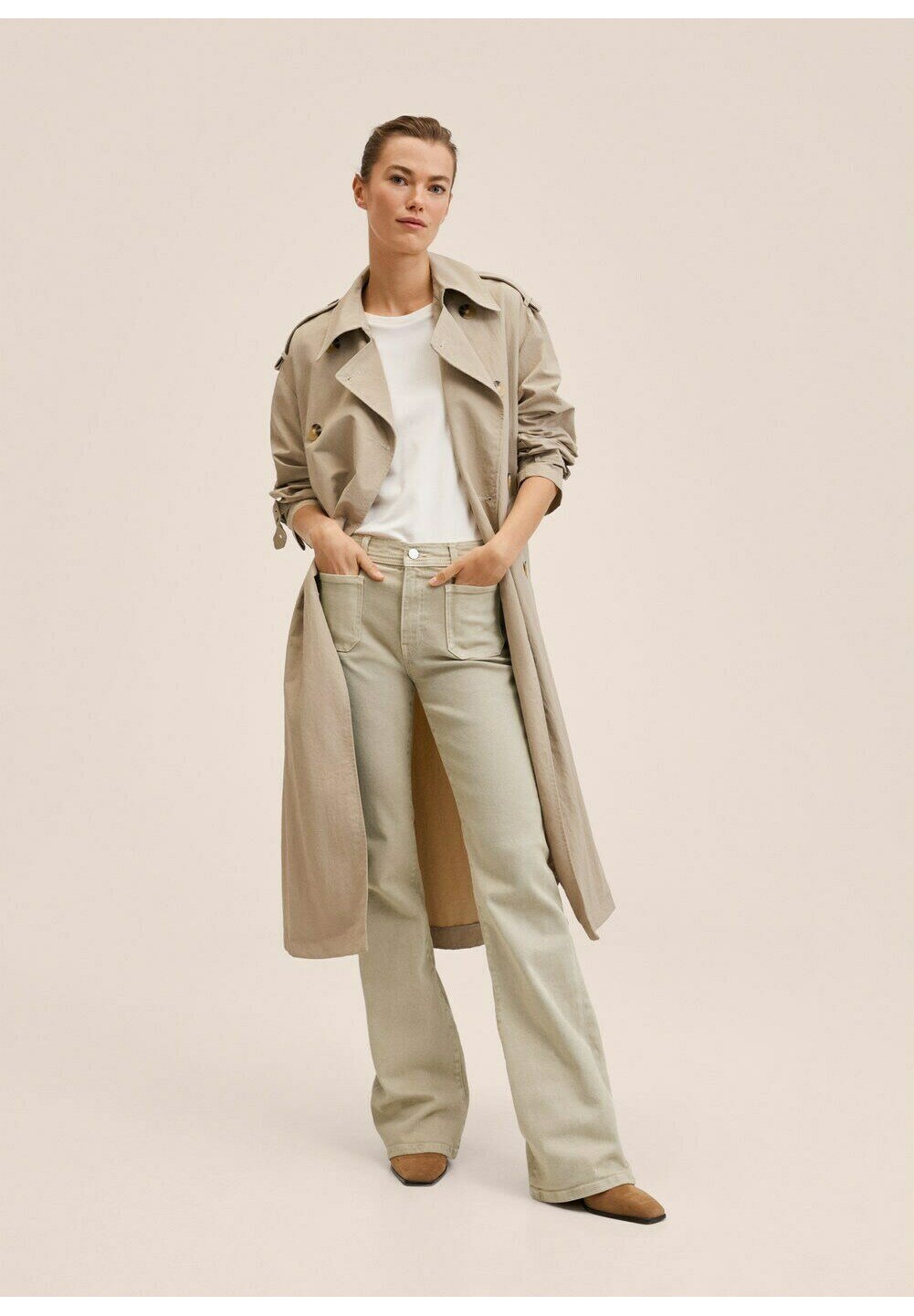 Jeans wideleg tiro alto costuras Crudo | Vaqueros Wide Leg Mango Mujer ·  Lrpotterauthor