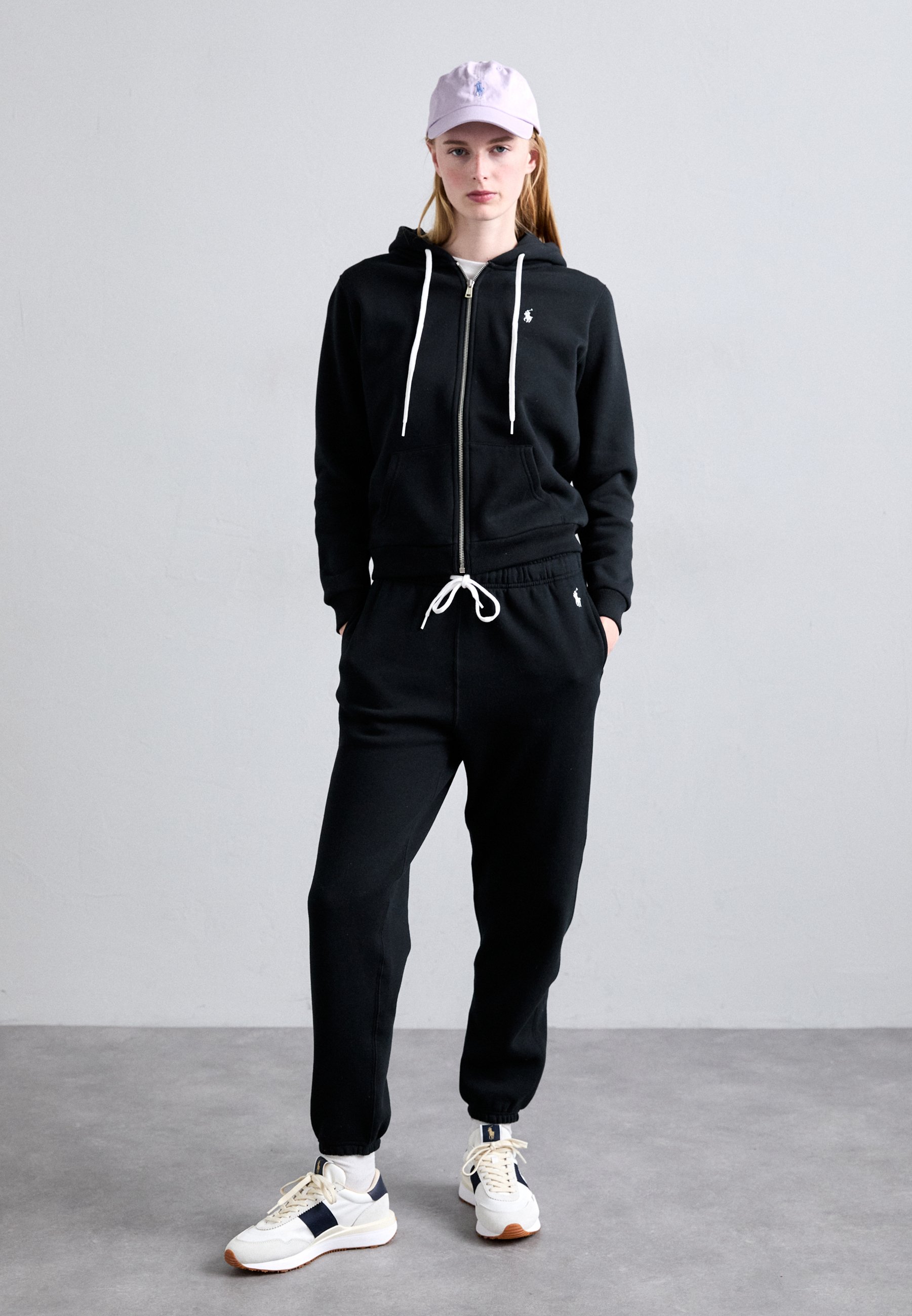 Polo Ralph Lauren FULL ZIP HOODIE - Sweater met rits - black/zwart