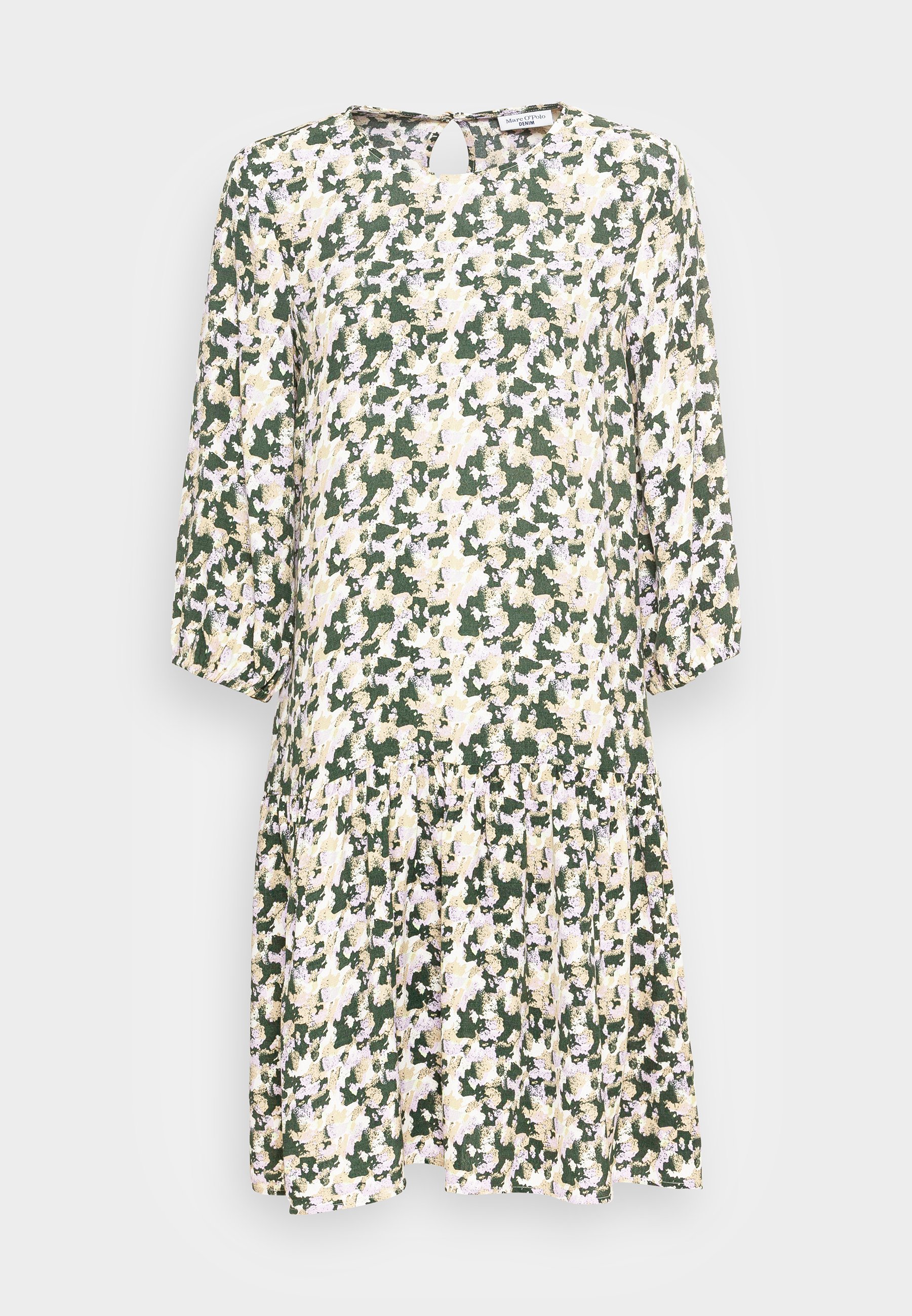 Marc O'Polo DENIM DRESS SLEEVE ELASTIC AT CUFF HEM - Jurk - multi/soft  lilac/lila - Zalando.nl
