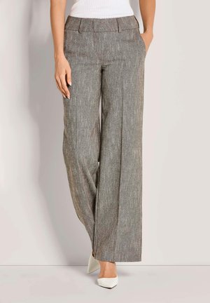MIT ELASTISCHEM BUND - Trousers - cappuccino melange