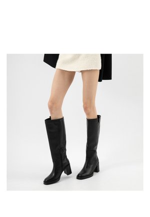 Wojas Kozačky na platformě - black