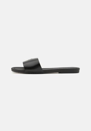 FLAT SLIDE - Mules - triple black