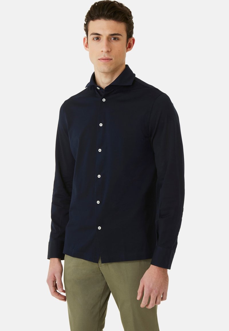 Herren Freizeithemden | Boggi Milano SLIM FIT Hemd navy blue/blau - JX90143 Herren Freizeithemden | Boggi Milano SLIM FIT Hemd navy blue/blau - JX90143