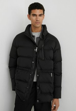 REGULAR FIT - LEBANE DETACHABLE-HOOD QUILTED PUFFER  - Zimný kabát - black