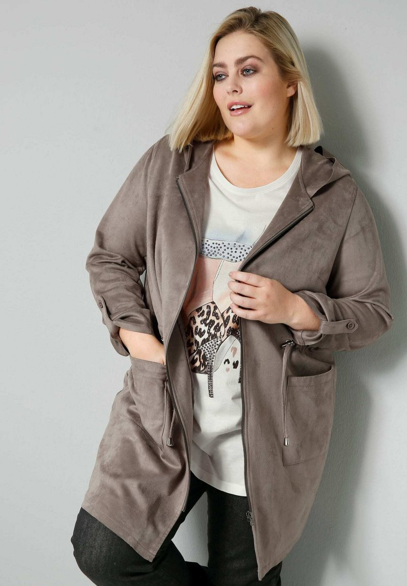 Damen Parkas | Sara Lindholm Parka schlamm/braun - UR15799 Damen Parkas | Sara Lindholm Parka schlamm/braun - UR15799