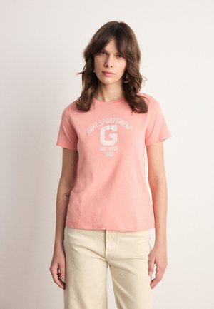 LOGO - T-shirt imprimé - peachy pink